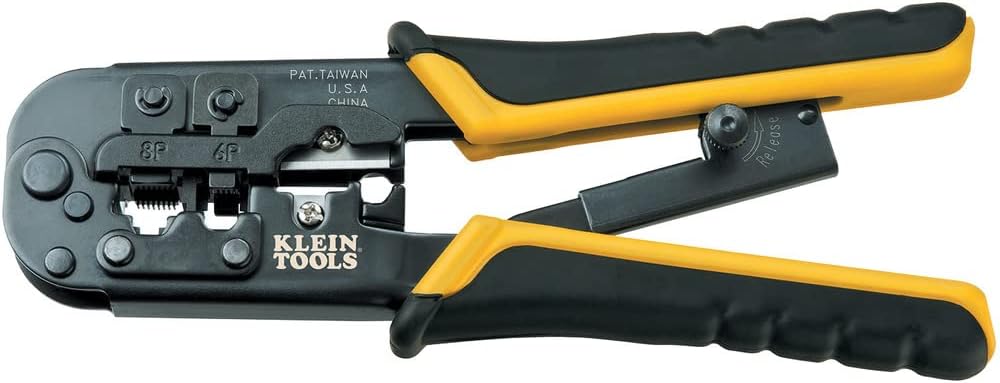 Compact Ratcheting Modular Data Cable Crimper Wire Stripper Wire Cutter Y13032