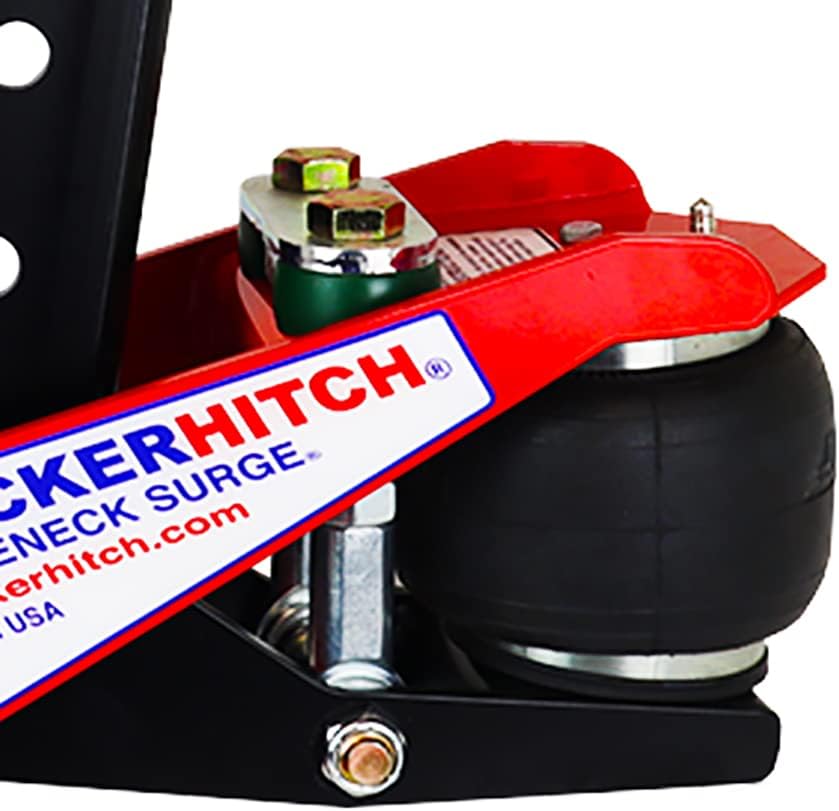 Gooseneck Air Hitch & Coupler, Round 3-15/16" Angled Pin 30K Coupler 9" Offset J948