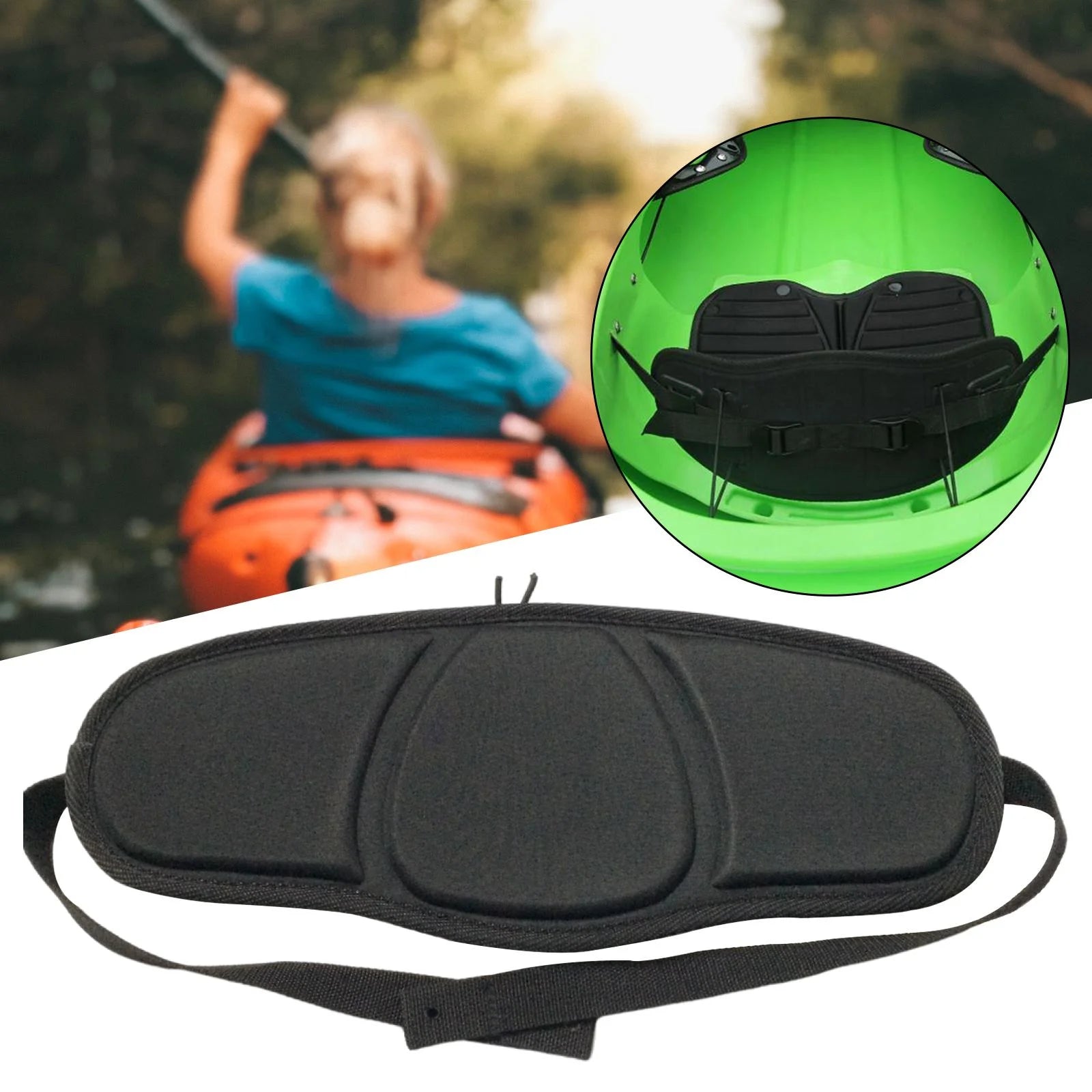 Black EVA Lightweight Boat Seat Backrest C910