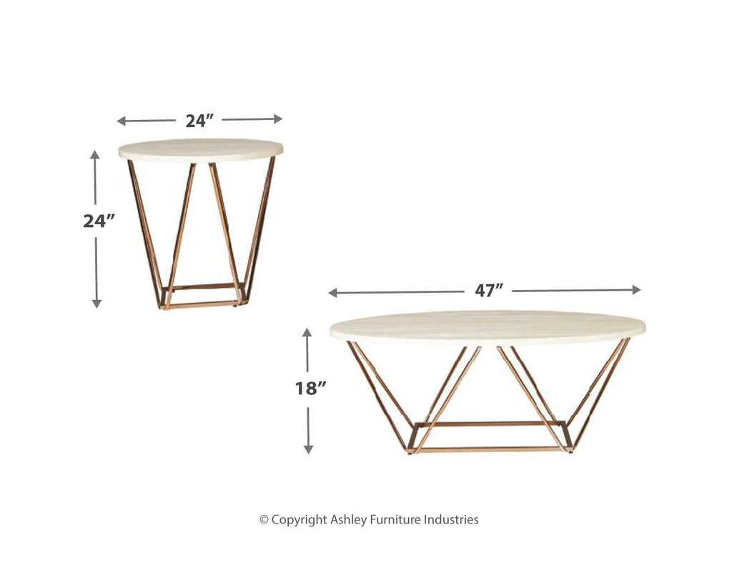 Two-tone Table (Set of 3) B537
