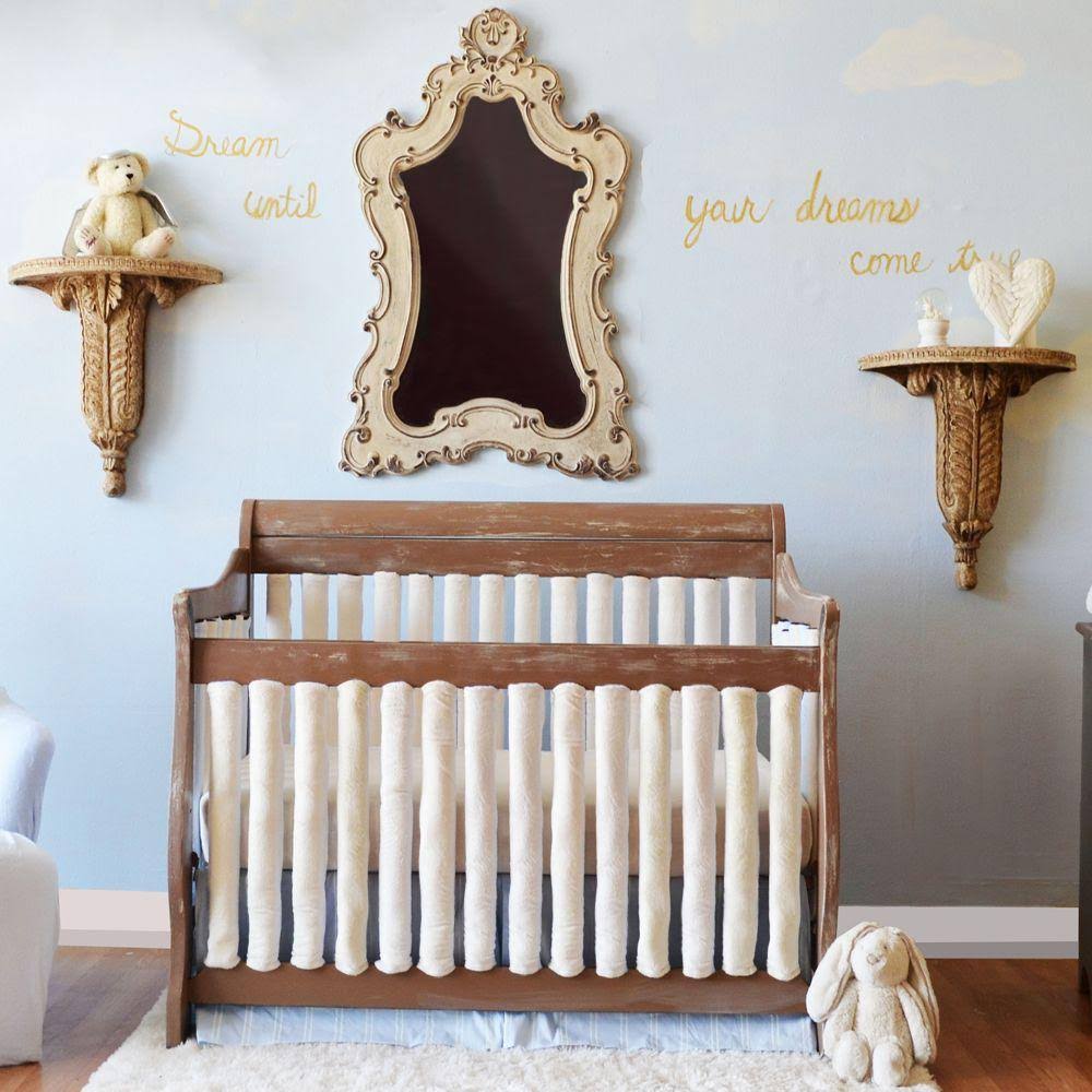 24 Piece Cream Minky Crib Liners J951303