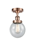 Antique Copper Semi-Flush Mount Light A301960
