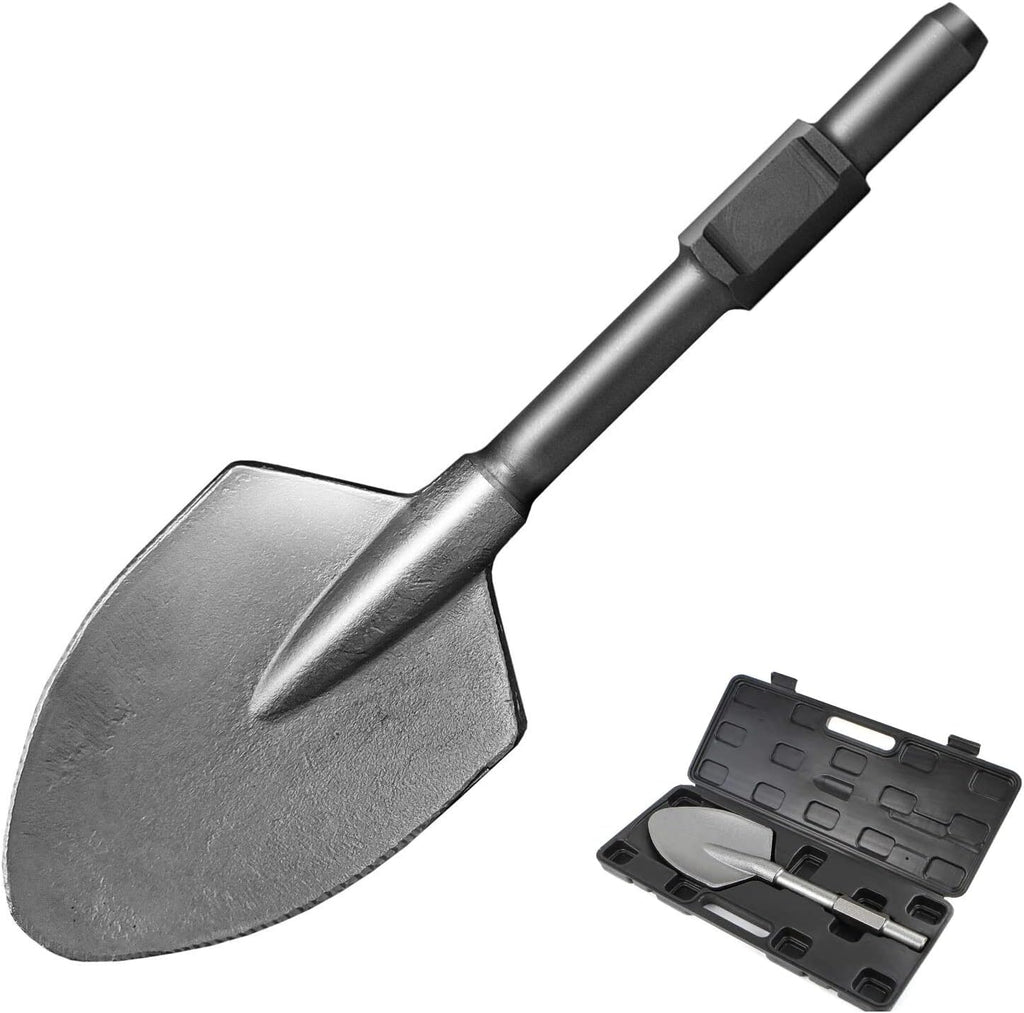 Clay Spade Chisel Bit, 1-1/8" Hex Shank, 17.3" × 5.3", Pack of 2 R201562