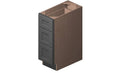 Grey 3 Drawers Base Cabinet High-Density Fiberboard E910