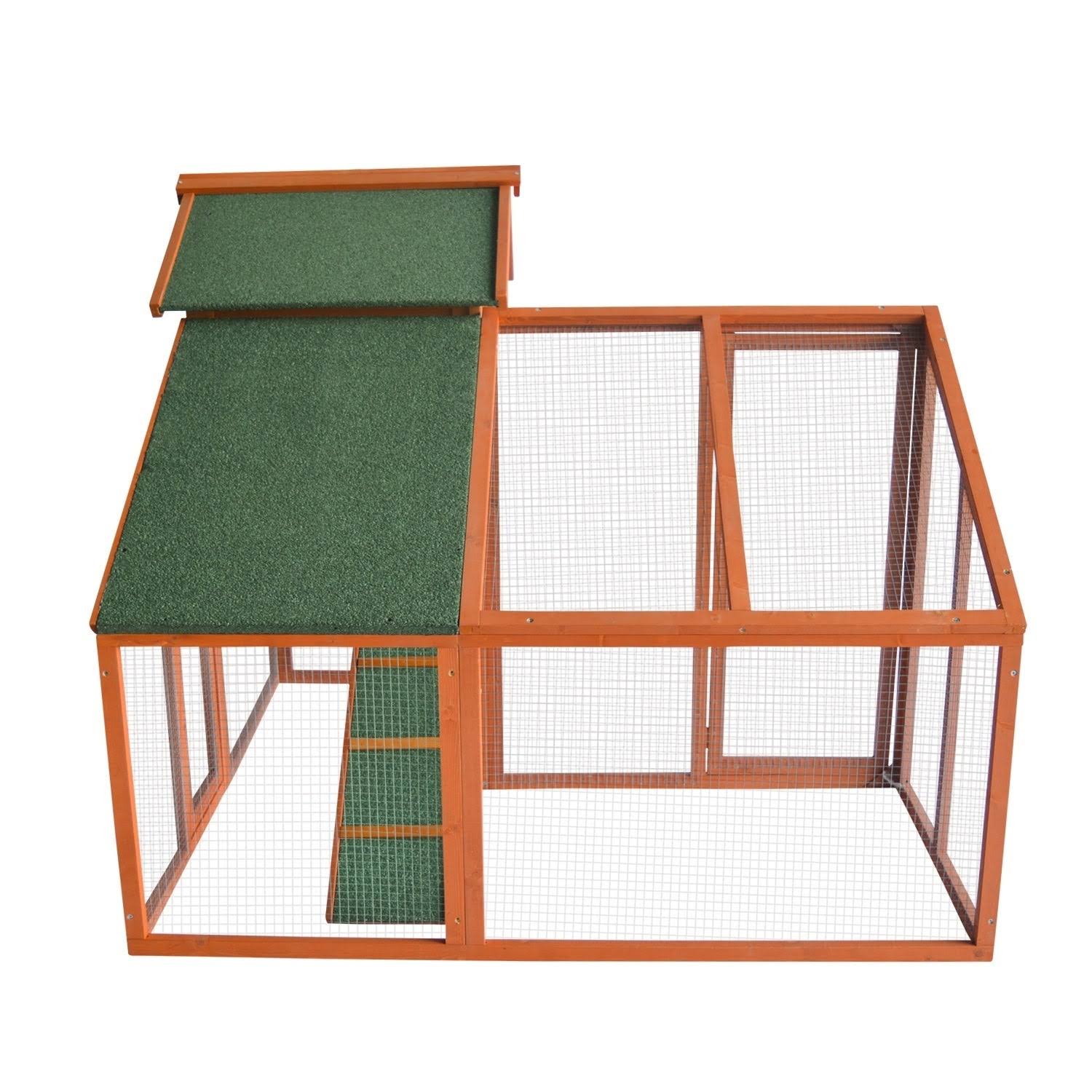 Large Wooden Chicken Coop with Outdoor Runs U403372