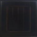 Antique Black Cube Bookcase with 3 Shelves L6917