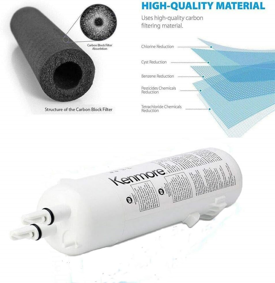 White Refrigerator Water Filter (3 PACKS) I706
