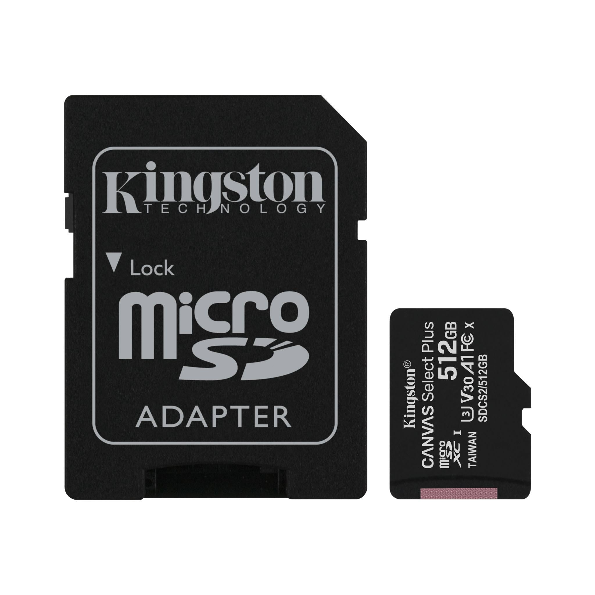 512 GB MicroSDXC Memory Card with SD Adapter H6665