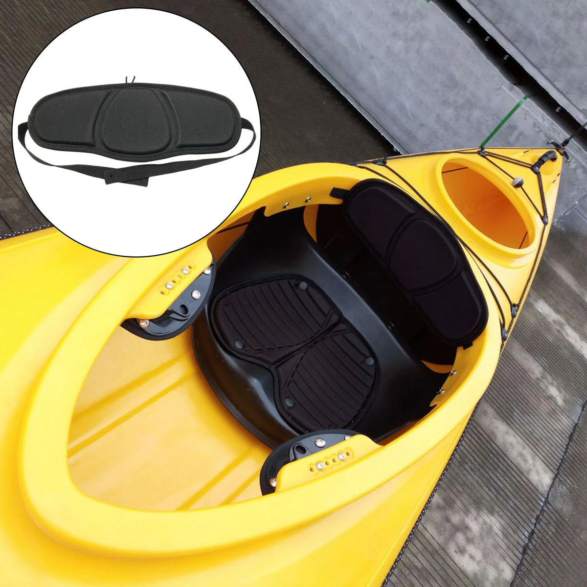 Black EVA Lightweight Boat Seat Backrest C910