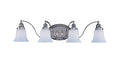 4-Light Magnolia Sconce, Polished Brass H24051