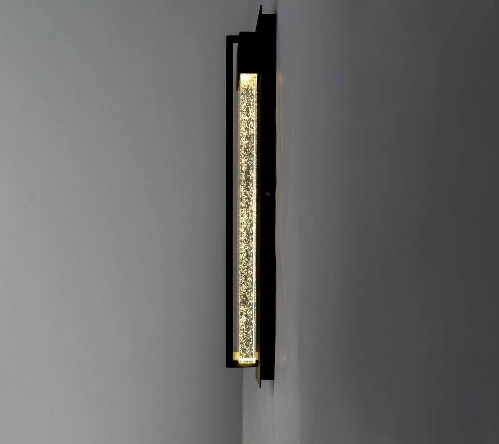Black LED Outdoor Wall Sconce D2325