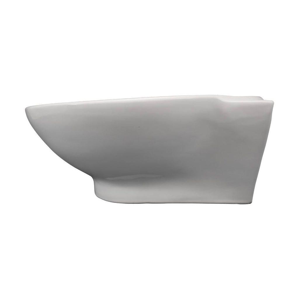 17x22 Round White Bathroom Sink with Overflow T109406