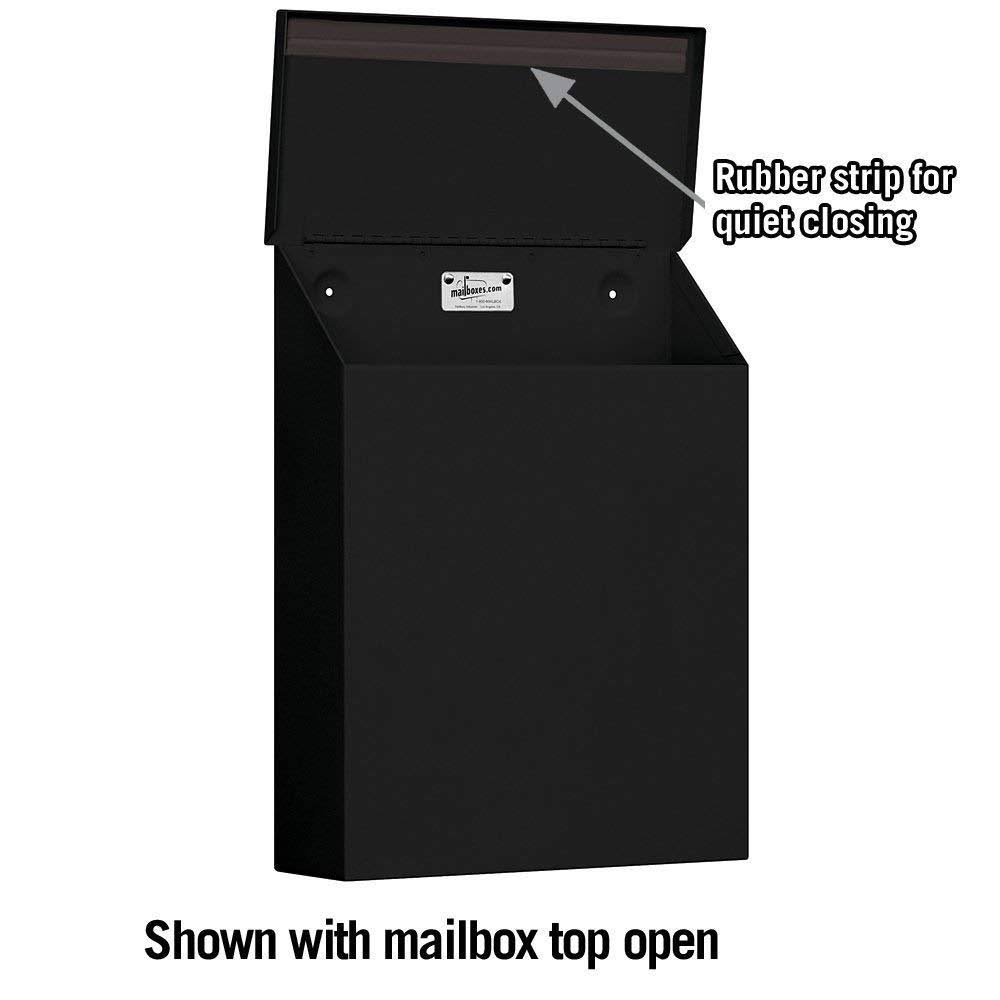 Black Vertical Mailbox F8479