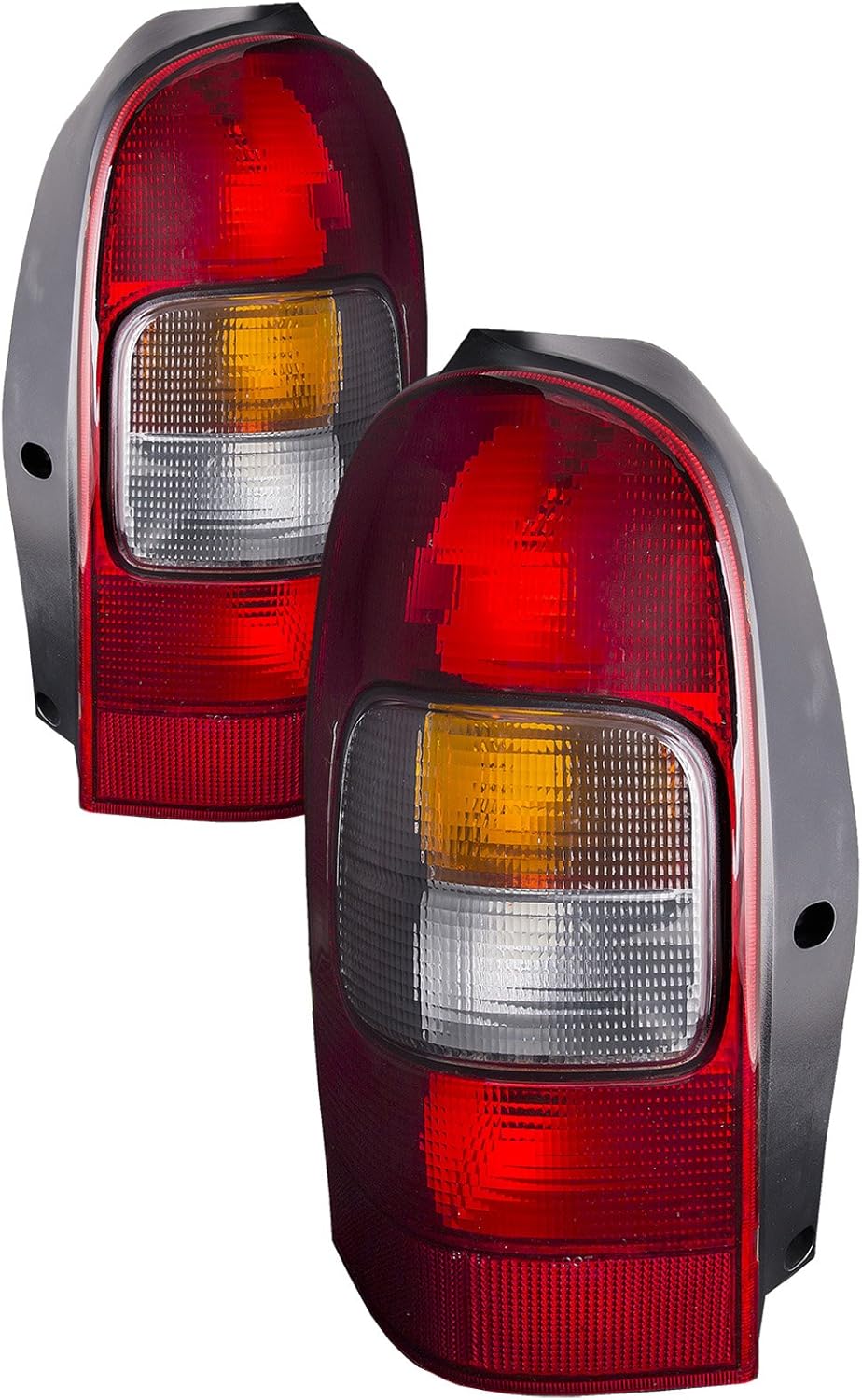 Tail Light Compatible with Chevrolet Oldsmobile Pontiac Montana Silhouette Trans Sport Venture, Left and Right, Pack of 2 C7491