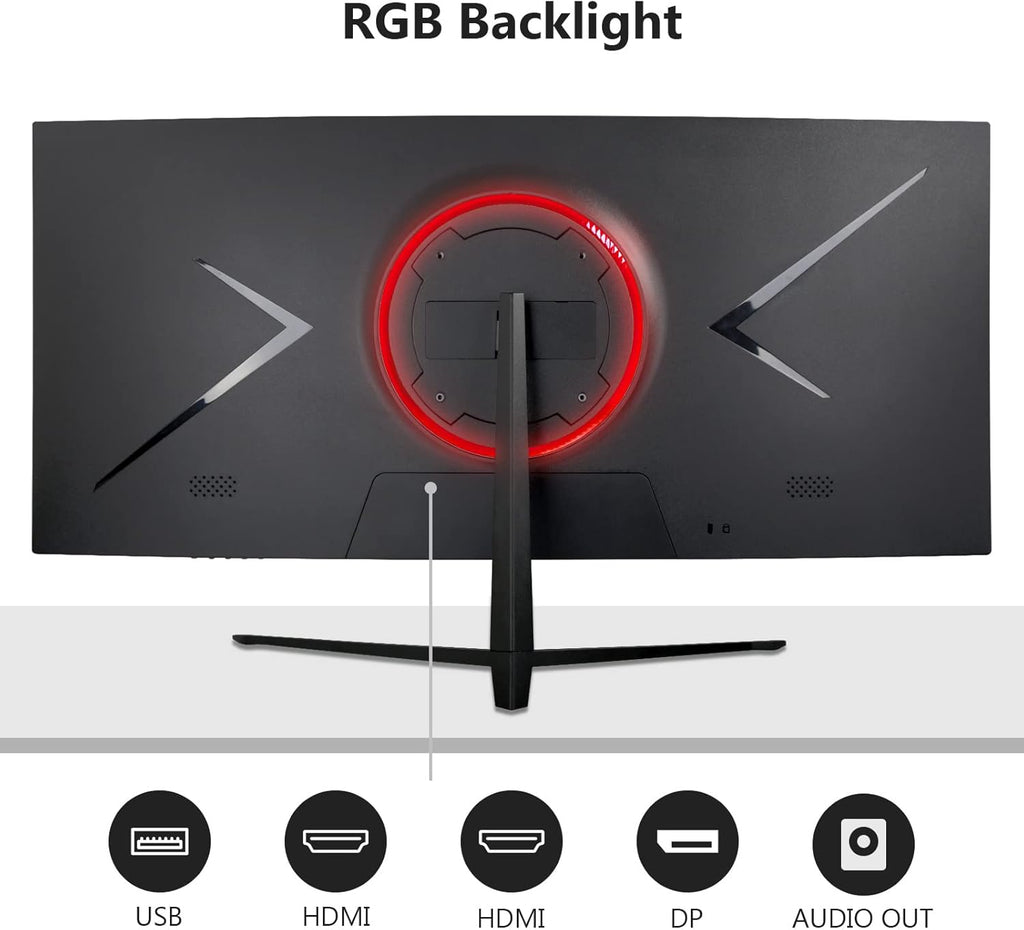 30-inch Curved Gaming Monitor 21:9 2560x1080 Ultra Wide, 200Hz Refresh Rate, R1500 Curvature, MPRT 1ms I818249