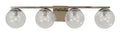 4-Light Satin Pewter Bath Sconce U256519
