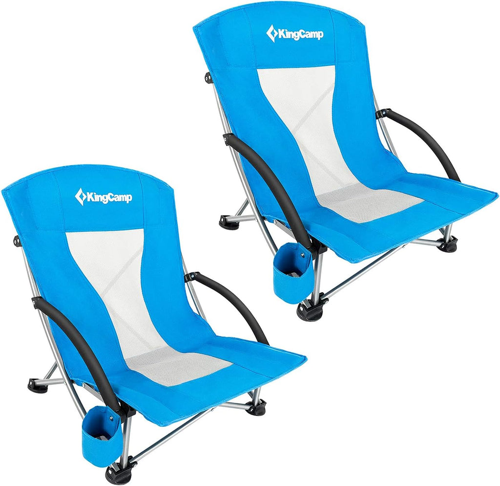 Low Sling Mesh Beach Chair with Carry Bag D730119
