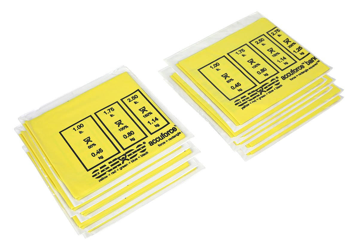 Yellow X-Light Exercise Band - Box of 40 Q4548