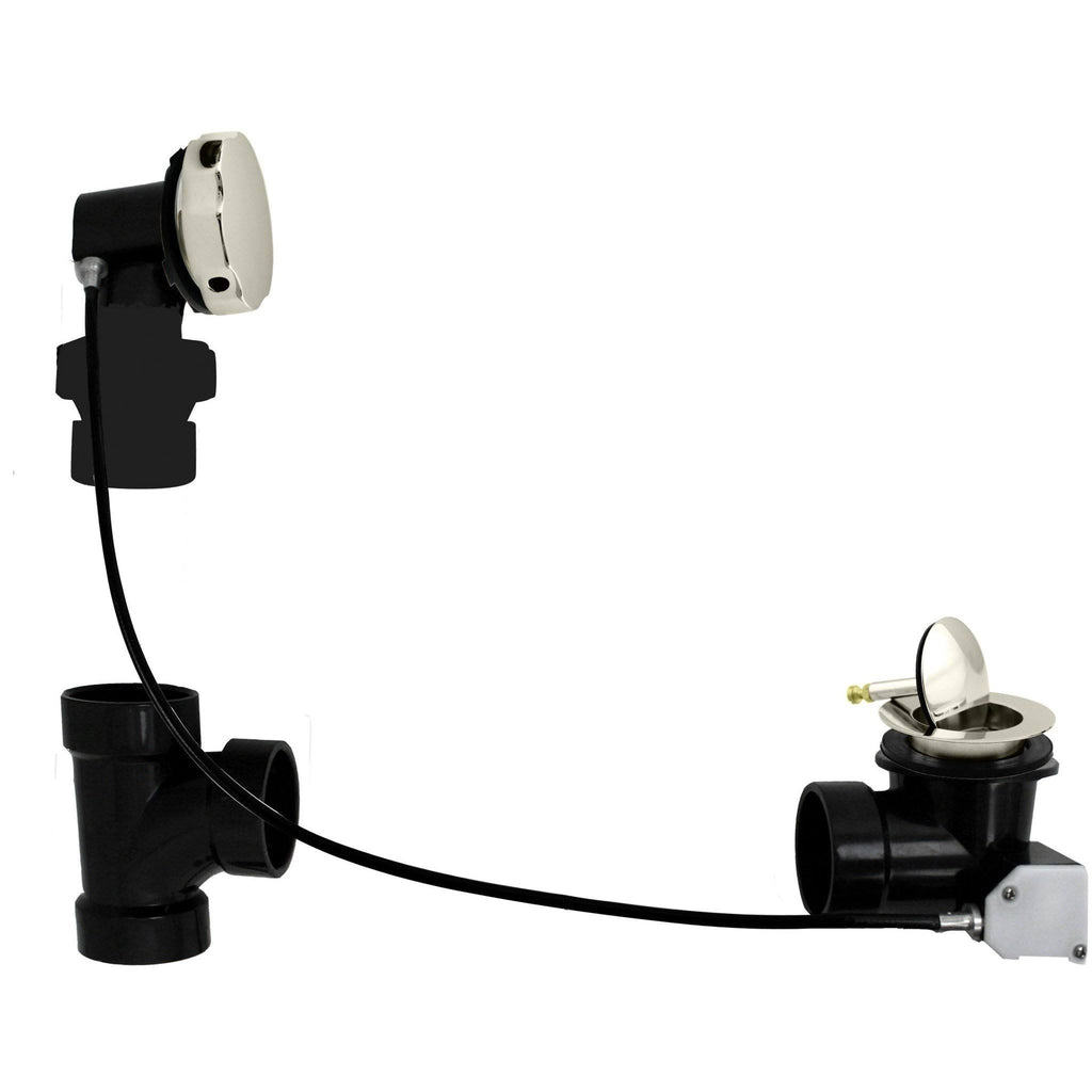 Satin Nickel Cable Drive Bath Waste K643