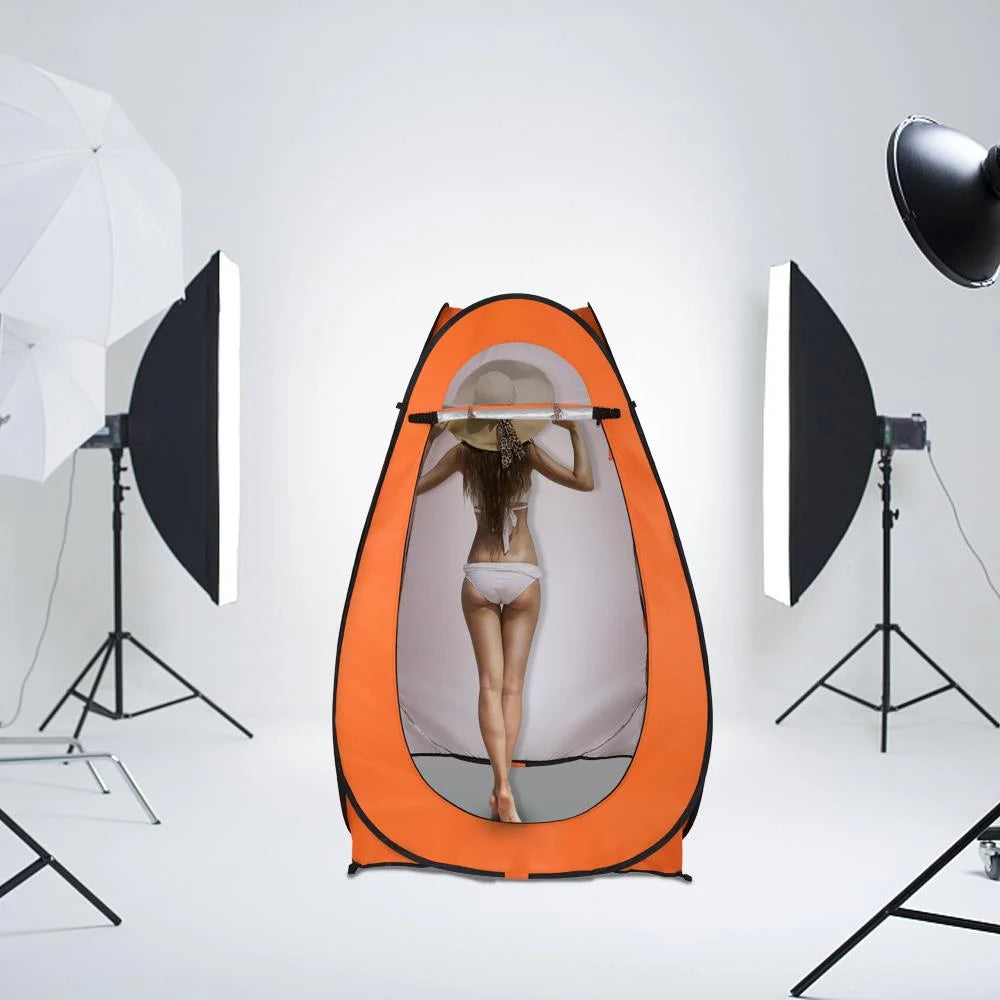 Orange Pop Up Shower Tent with Carrying Bag R847