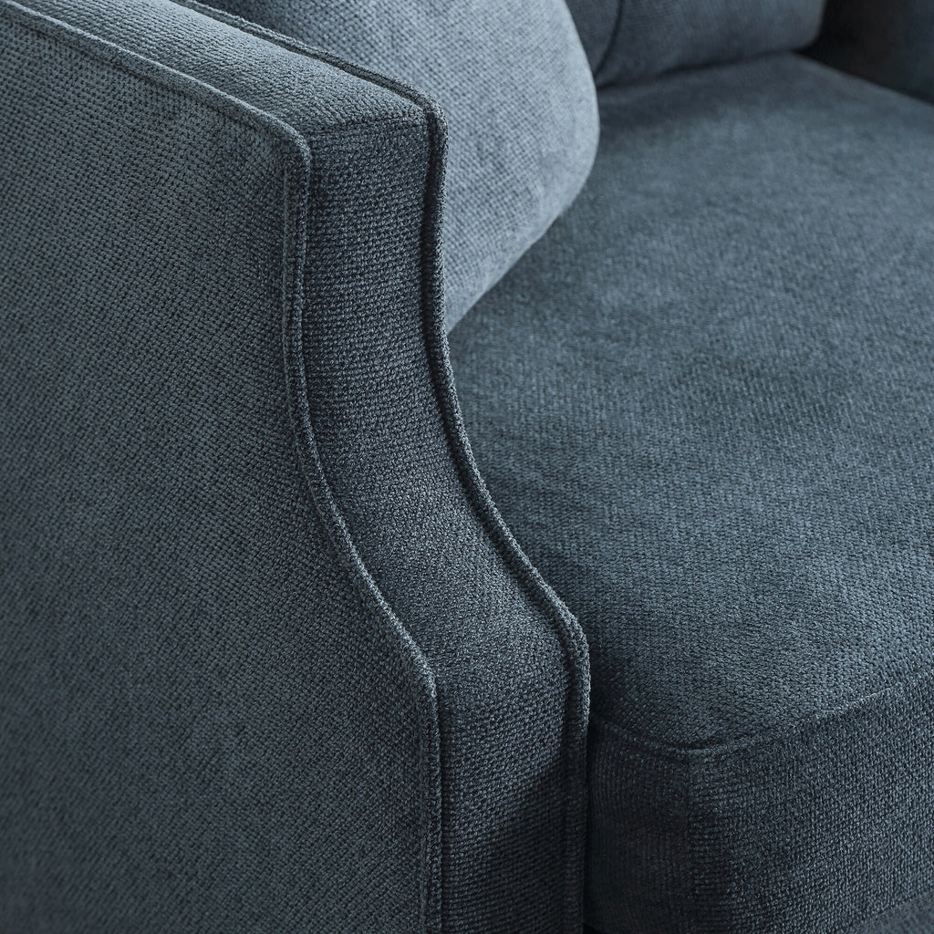 Dark Blue Loveseat Sofa E25861