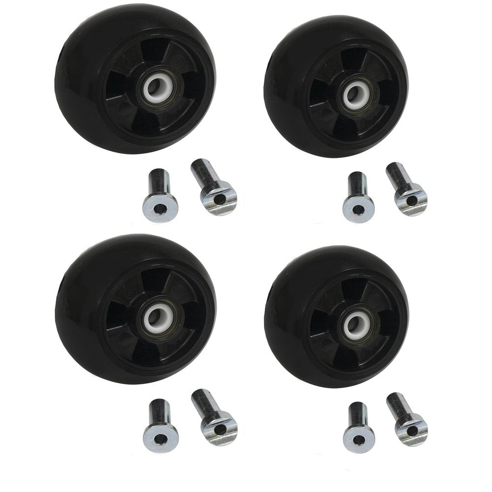 4pk Plastic Deck Wheel Kits for Lawn Mowers W38729