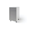 Gray One Door and Single Drawer Cabinet J415297