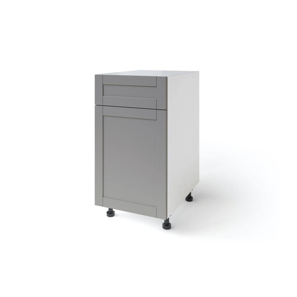 Gray One Door and Single Drawer Cabinet J415297