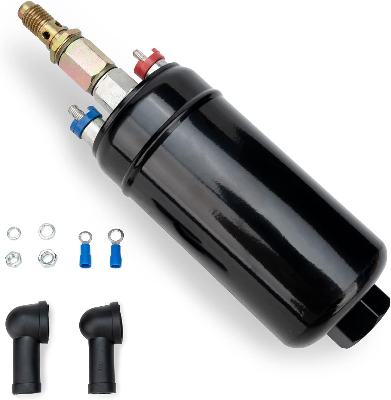 Inline Fuel Pump 255LPH High Pressure with Install Kit Pack of 2 M258134