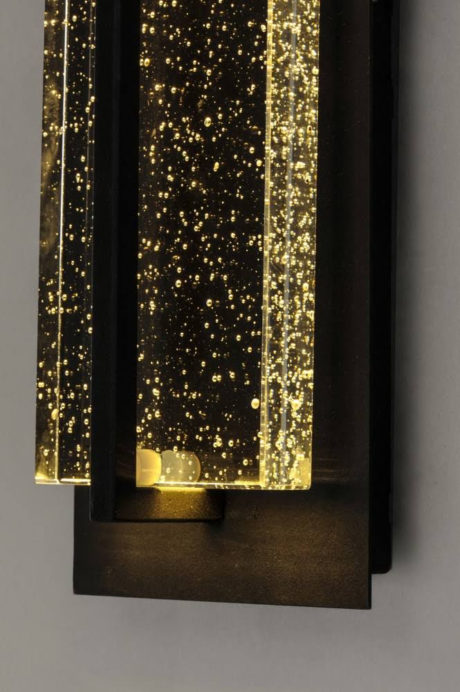 Black LED Outdoor Wall Sconce D2325