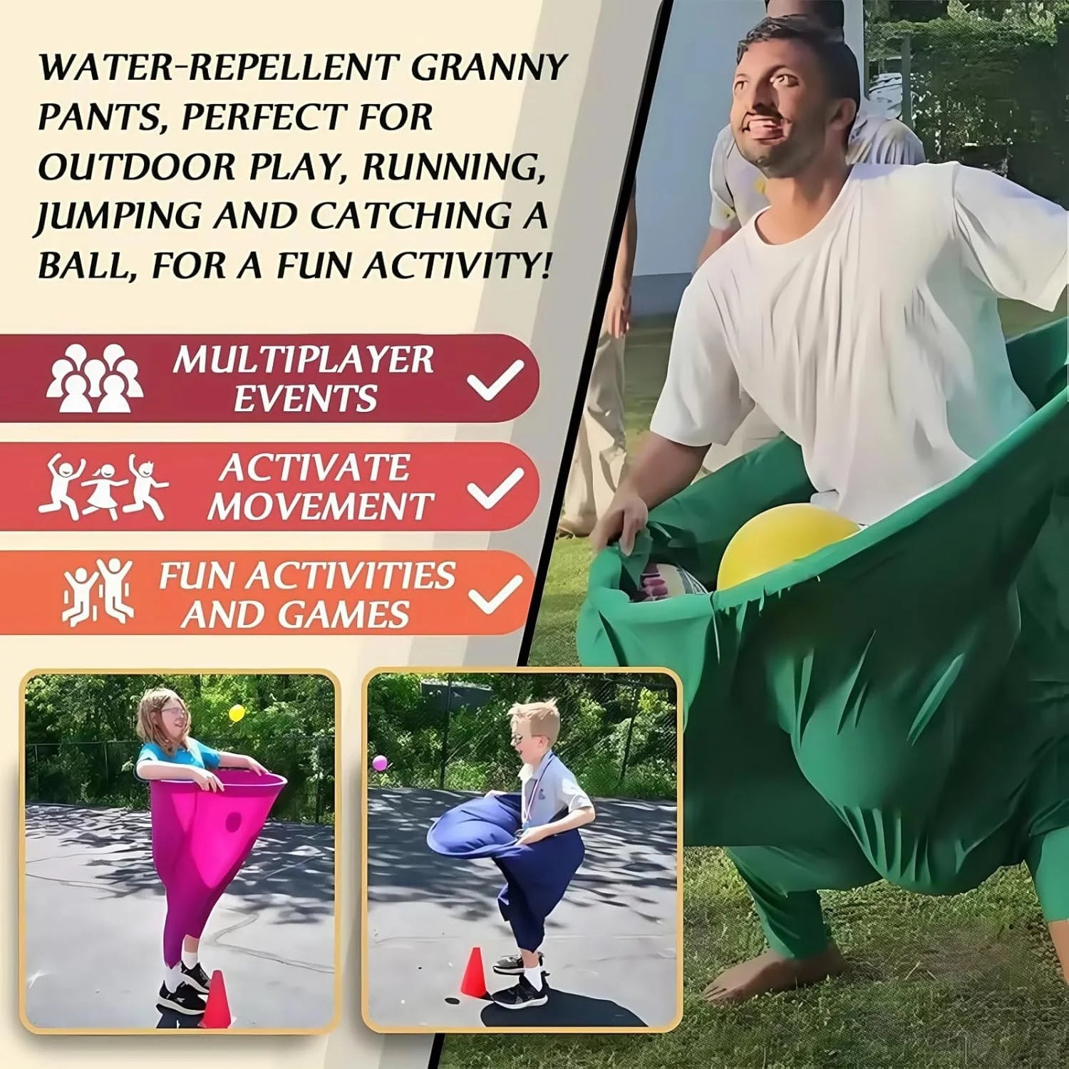 Granny Pants Yard Game with Bouncy Balls R49298