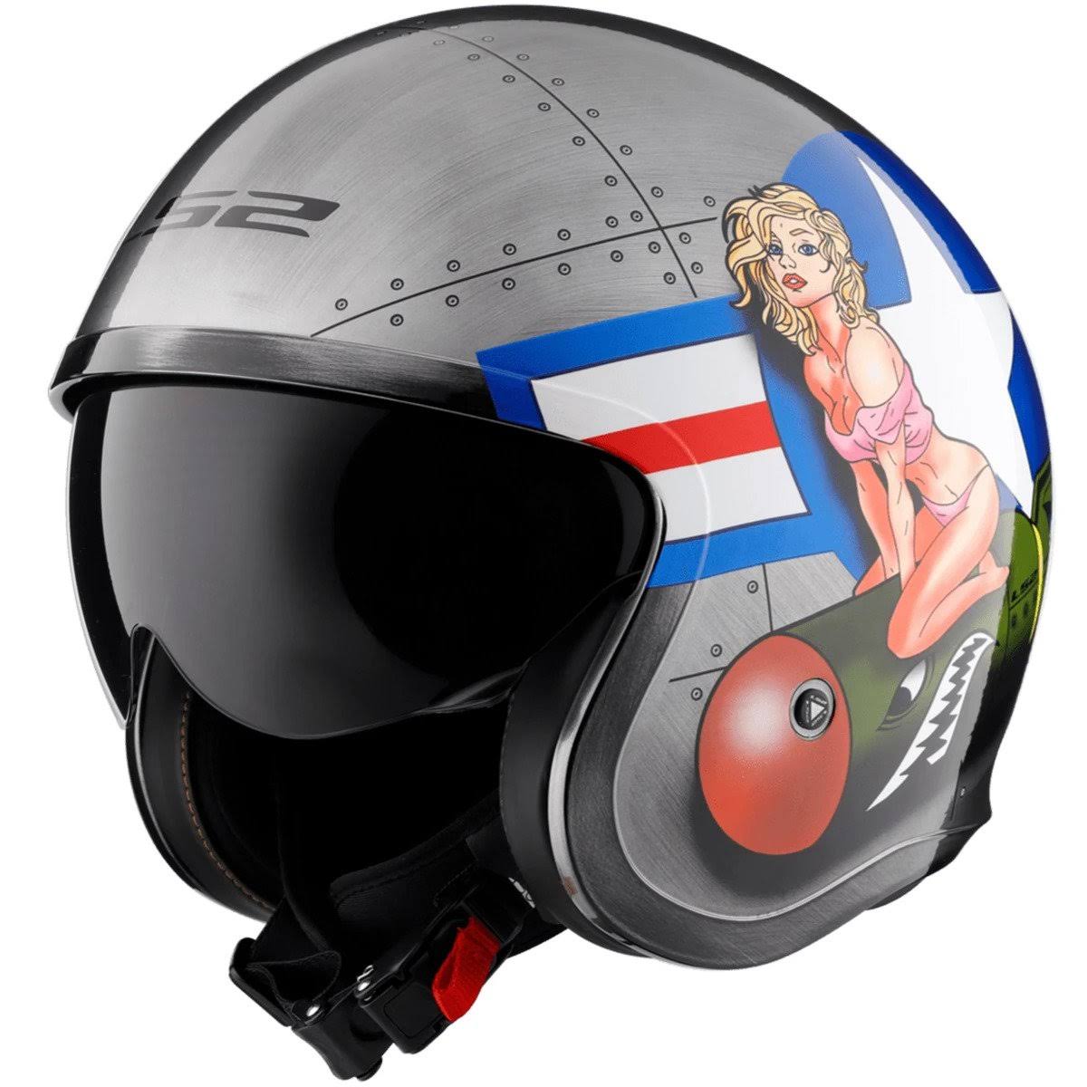 Brushed Alloy Adult Cruiser Helmet D95215
