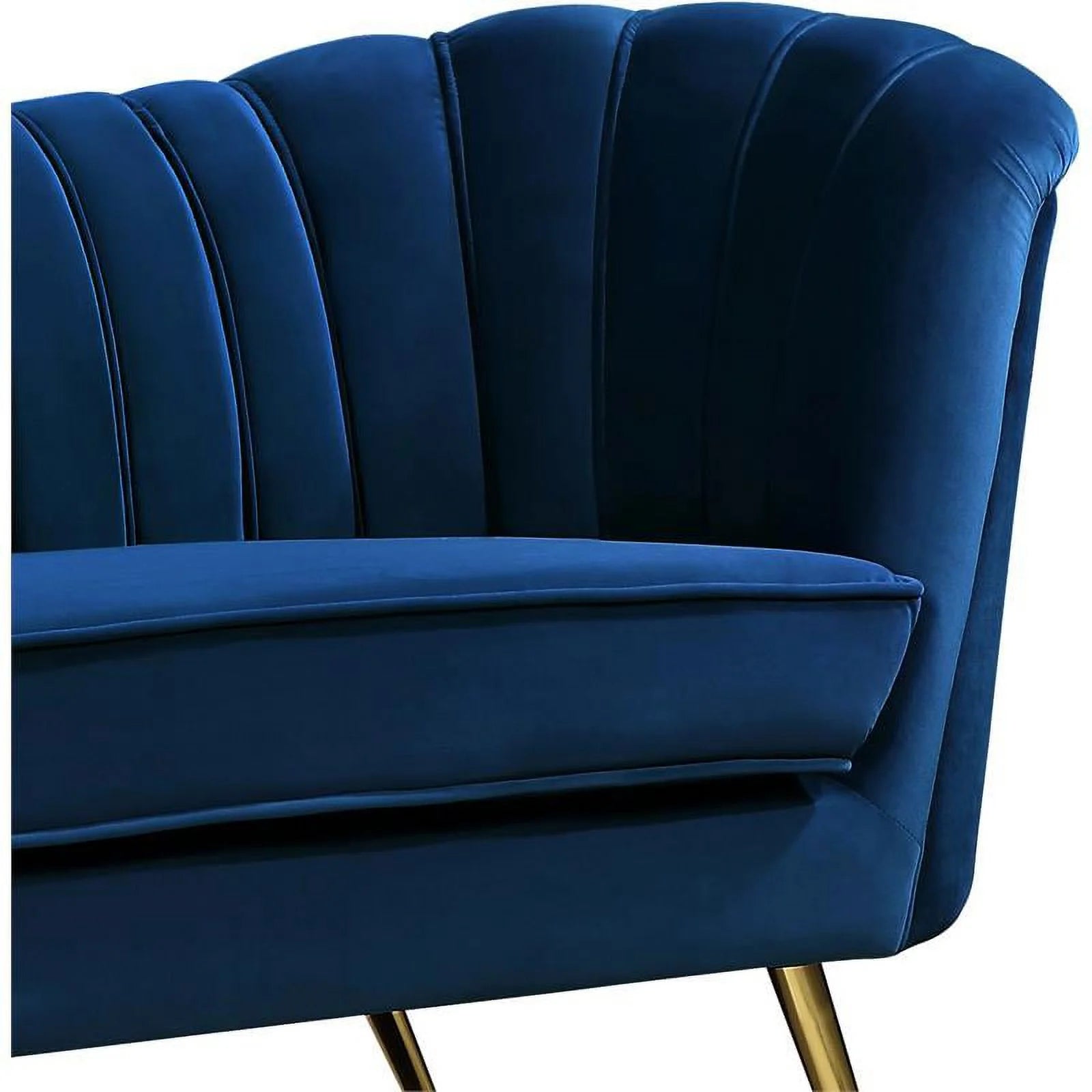 2 Piece Velvet Living Room Furniture Set with Loveseat and Accent Chair S38313