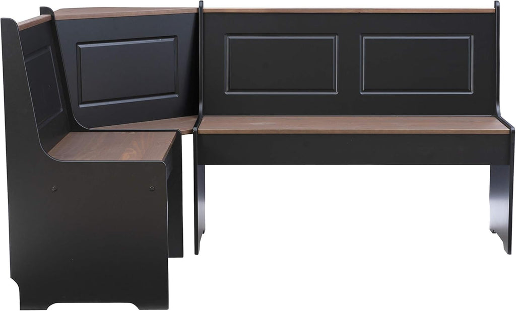 Black and Pecan Breakfast Dining Set O979