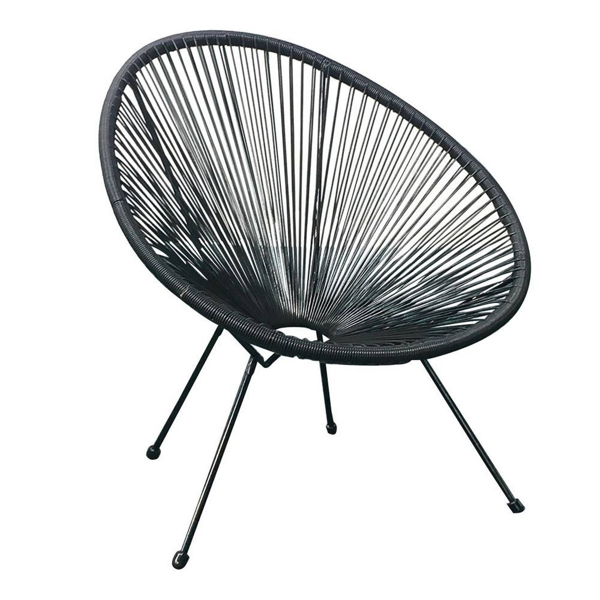 Black Acapulco Chair 4pc Set Z63387