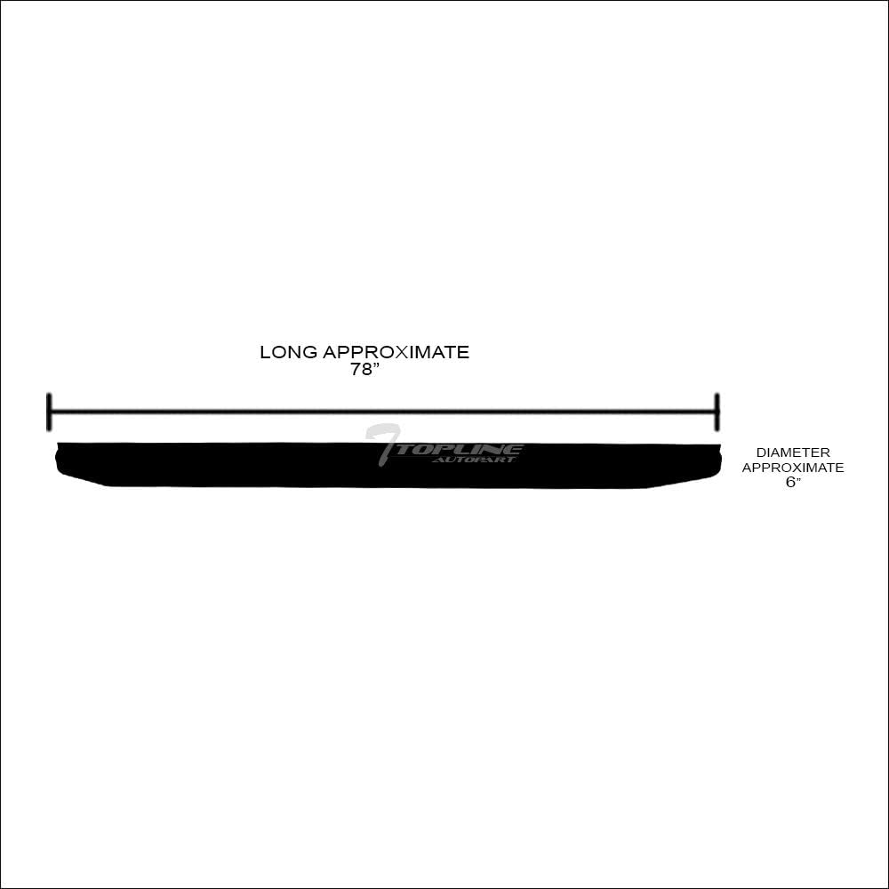 6" Black Aluminum Side Step Rail Running Boards F88397