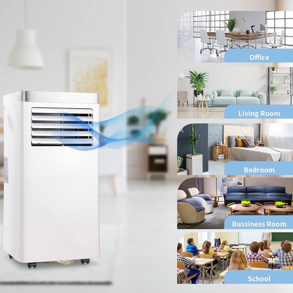 White Portable Air Conditioner with Remote Control D40200