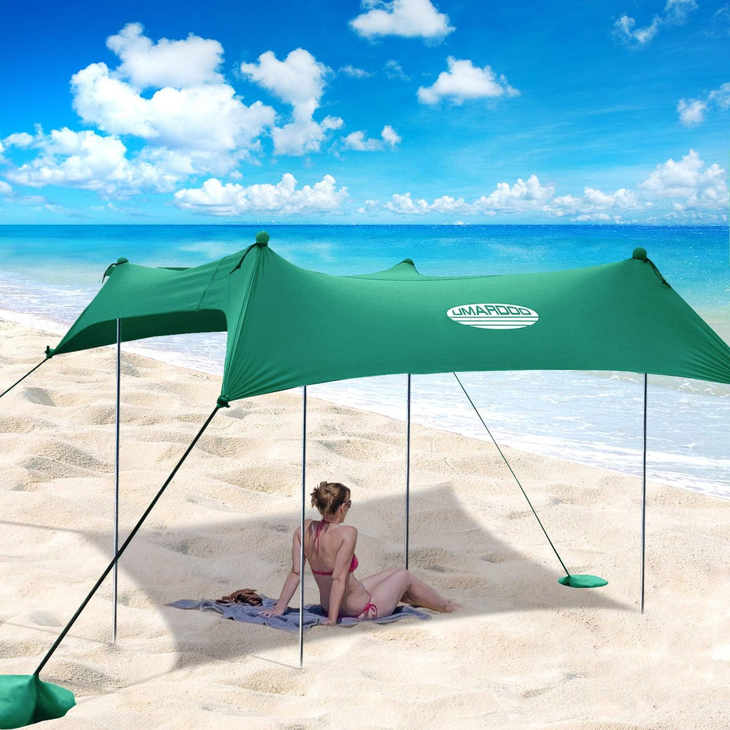 Pop Up Beach Sunshade Tent with Carrying Bag (Blue, 10X9 FT) R385826