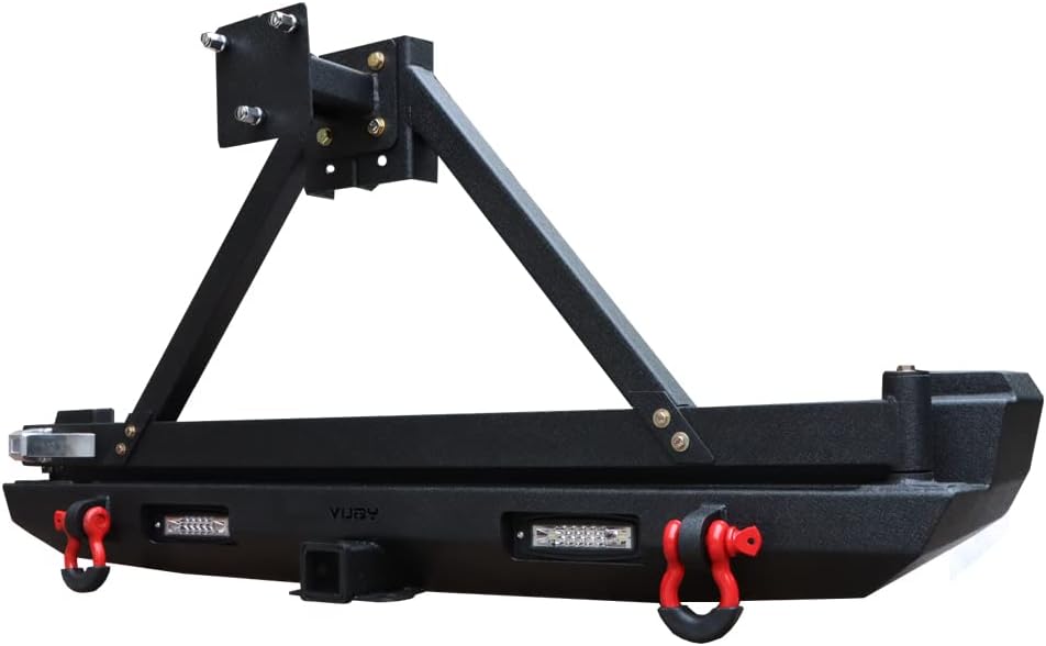 Front and Rear Bumper with LED Lights and Winch Plate and Tire Carrier X931859