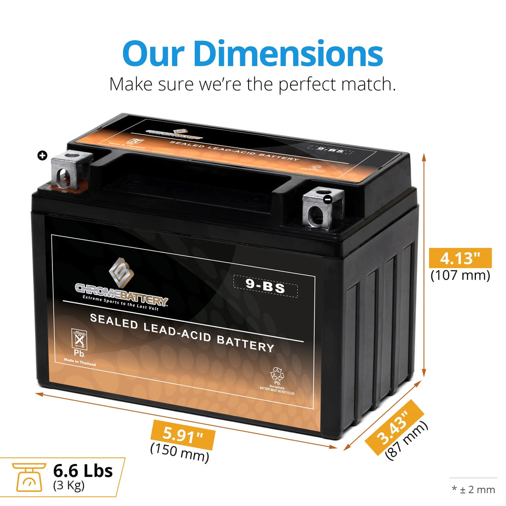 YTX9-BS Motorcycle Battery N7093