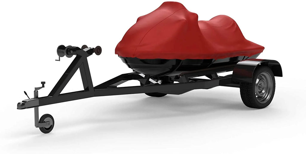 RED Trailerable Jet Ski Cover with Trailer Straps and Storage Bag P816