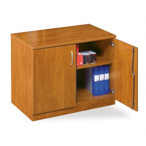 Black Laminate Double Door Storage Cabinet R279