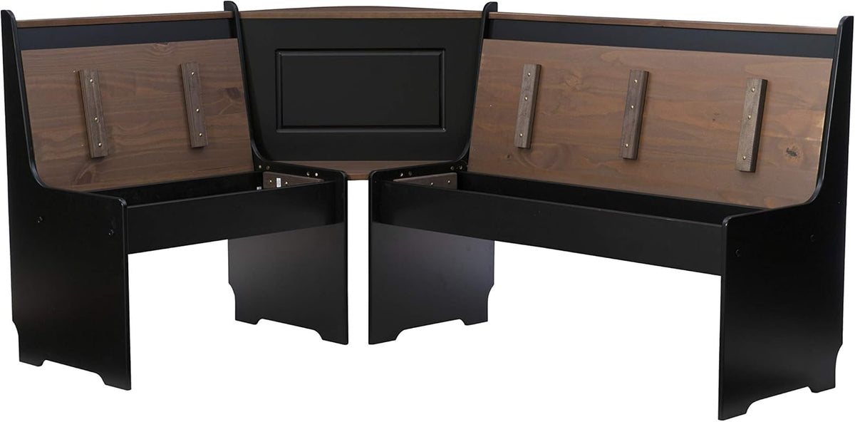 Black and Pecan Breakfast Dining Set O979