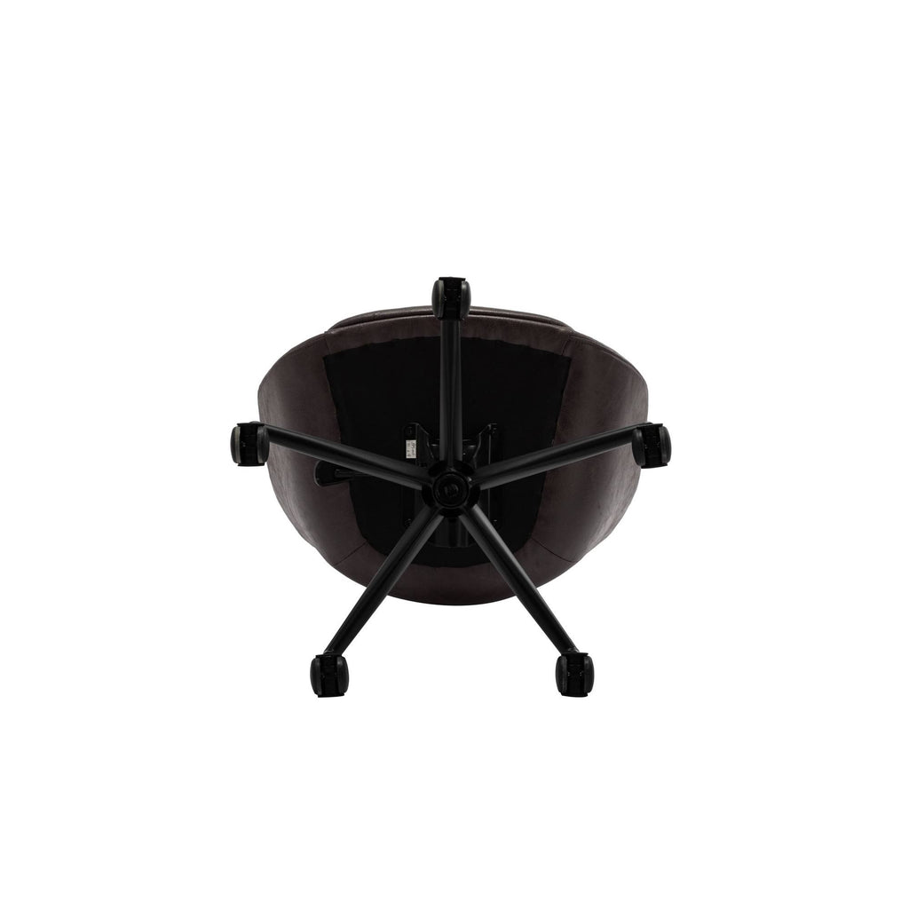 Modern Barrel Shaped Adjustable Swivel Office Chair - Black M194462