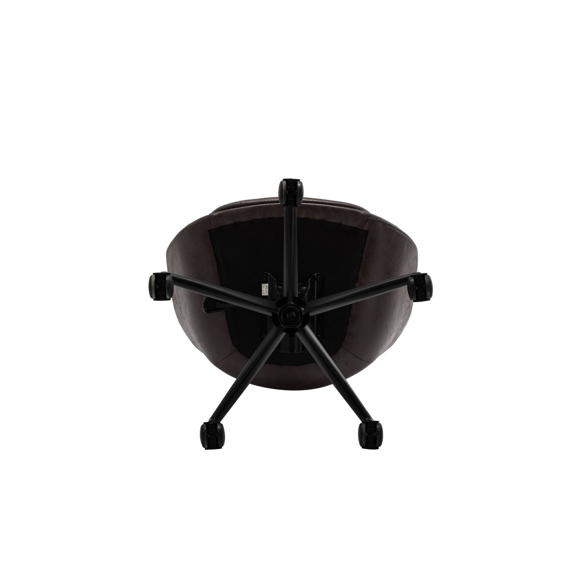Modern Barrel Shaped Adjustable Swivel Office Chair - Black M194462