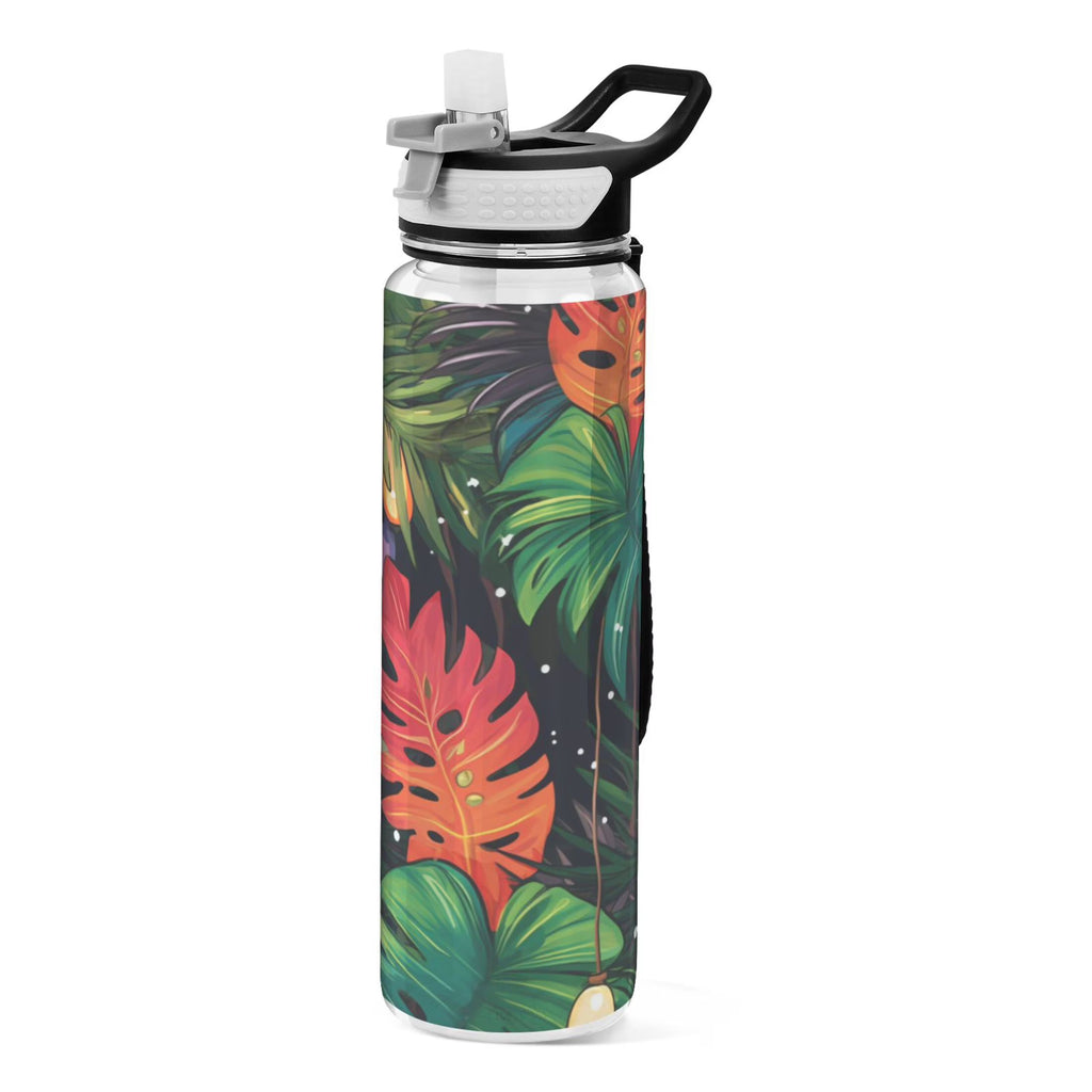 32oz Tritan Leakproof Clear Sports Water Bottle with Straw A4935