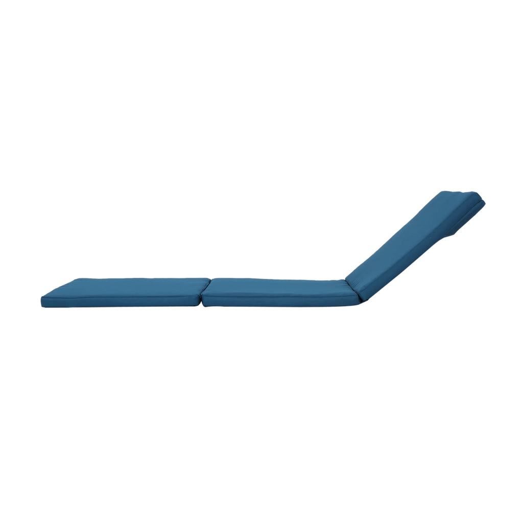 Blue Water Resistant Chaise Lounge Cushion, Set of 2 K6162