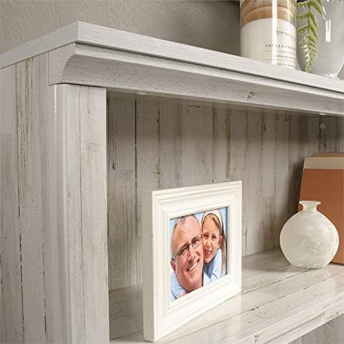 White 3-Shelf Wood Bookcase Z969
