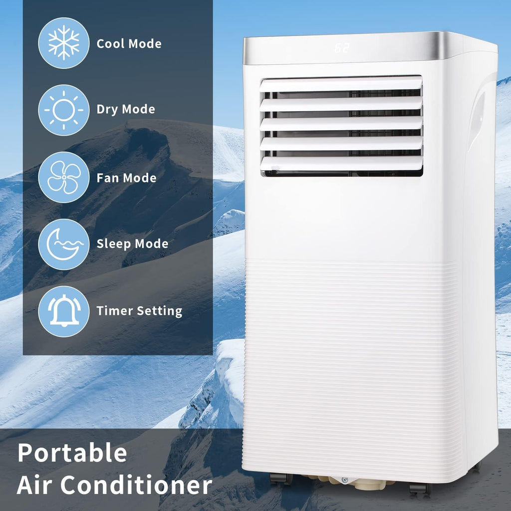 White Portable Air Conditioner with Remote Control D40200