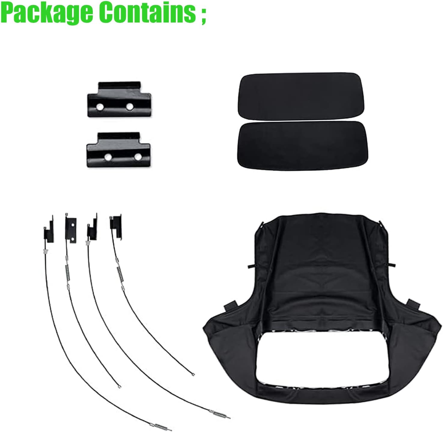 Convertible Soft Top with Plastic Window Twill Canvas R7139